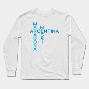 Maradona Argentina Messi Long Sleeve T-Shirt